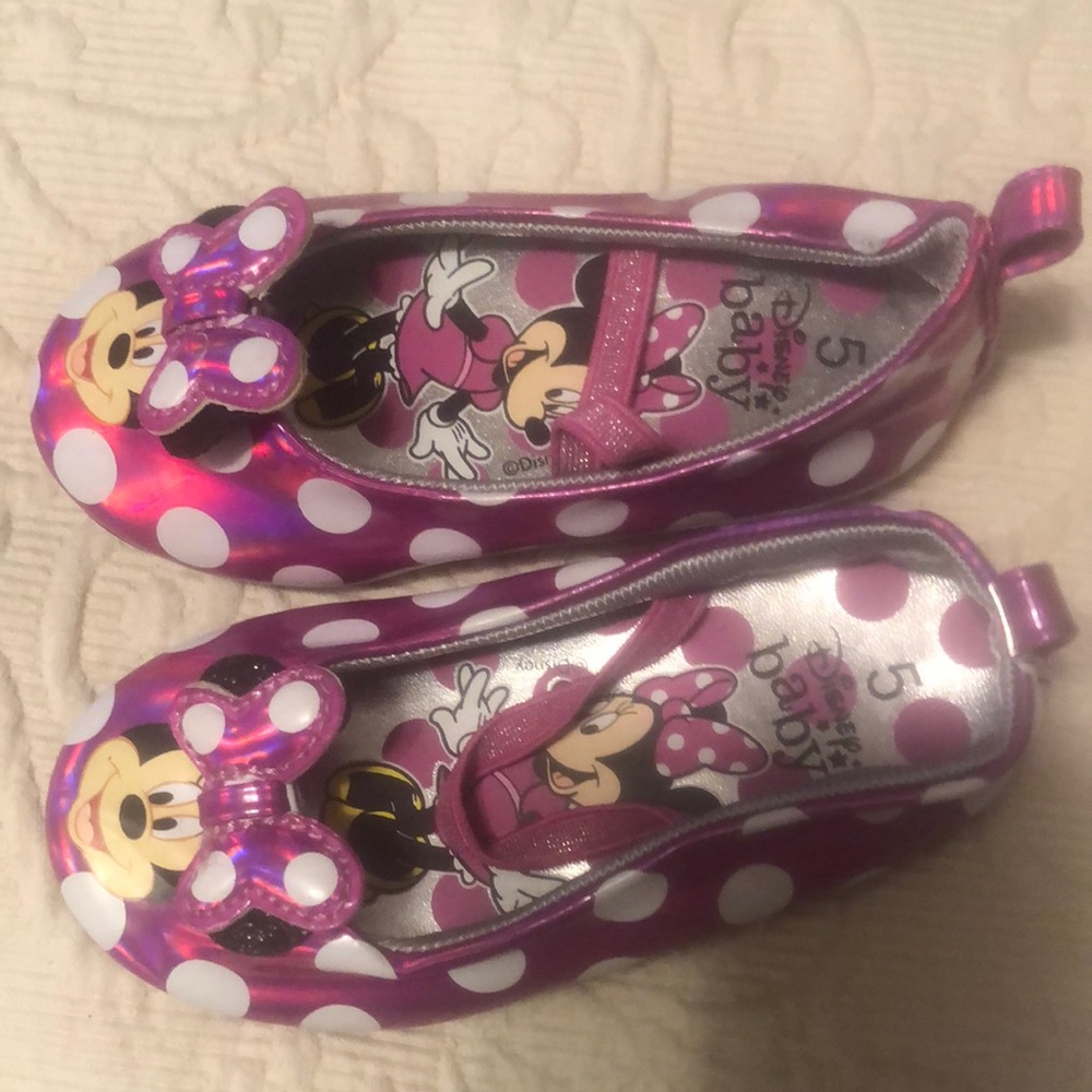 Girls Disney Minnie Mouse spring Easter baby Polka Dot Shoes